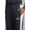 Defacto H4230AXAR104 Antrasit NBA Brooklyn Nets Yanı Şeritli Cepli Wide Leg Geniş Paça Dalgıç Kumaş Sporcu Eşofman Altı