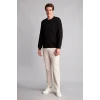 Defacto E8339AXBK81 Siyah Pamuklu Regular Fit Basic Sweatshirt