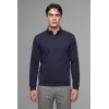 Defacto F2821AXNV246 Lacivert Regular Fıt Dik Yaka Yarım Fermuarlı Sweatshirt