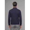 Defacto F2821AXNV246 Lacivert Regular Fıt Dik Yaka Yarım Fermuarlı Sweatshirt