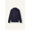 Defacto F2821AXNV246 Lacivert Regular Fıt Dik Yaka Yarım Fermuarlı Sweatshirt