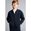 Defacto H2847A8NV253 Lacivert Kapüşonlu Basic Fermuarlı Cepli Sweatshirt Hırka Erkek Çocuk