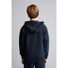 Defacto H2847A8NV253 Lacivert Kapüşonlu Basic Fermuarlı Cepli Sweatshirt Hırka Erkek Çocuk