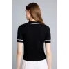 Defacto G9226AXBK81 Siyah Ultra Yumuşak Regular Fıt Polo Yaka Kısa Kollu Tişört