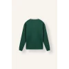 Defacto I3625AXGN149 Yeşil %100 Pamuk Relaxed Fit Kontrast Polo Yaka Cepli İnce Sweatshirt