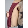 Defacto H8014A8BR170 Bordo Oversize Peluş Yaka İçi Detaylı Kapitone Fermuarlı Şişme Mont Kız Çocuk
