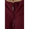 Defacto H8014A8BR170 Bordo Oversize Peluş Yaka İçi Detaylı Kapitone Fermuarlı Şişme Mont Kız Çocuk