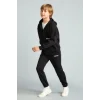 Defacto H9685A8BK81 Siyah Baskılı Lastikli Paça Kalın Kumaş Jogger Eşofman Altı Erkek Çocuk