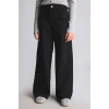 Defacto I4938A8NM40 Siyah Flare Fit Rahat İspanyol Paça Jean Pantolon Kız Çocuk