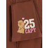LCW Kids Kahverengi Baskılı Kız Çocuk Takım