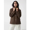 LCW Vision Kahverengi Kapüşonlu Oversize Kadın Yağmurluk