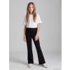 LCW Kids Siyah İspanyol Paça Kız Çocuk Tayt