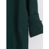 LCW Kids Yeşil Bisiklet Yaka Erkek Çocuk Kalın Sweatshirt