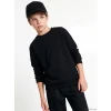 LCW Kids Siyah Bisiklet Yaka Erkek Çocuk Sweatshirt