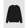 LCW Kids Siyah Bisiklet Yaka Erkek Çocuk Sweatshirt