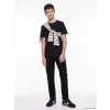 LCW Kids Siyah Slim Fit Erkek Çocuk Gabardin Pantolon