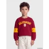 LCW Kids Kırmızı Galatasaray Baskılı Erkek Çocuk Kalın Sweatshirt