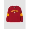 LCW Kids Kırmızı Galatasaray Baskılı Erkek Çocuk Kalın Sweatshirt