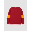 LCW Kids Kırmızı Galatasaray Baskılı Erkek Çocuk Kalın Sweatshirt