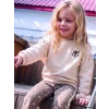 LCW baby Bej Çiçekli Kız Bebek Takım