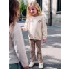 LCW baby Bej Çiçekli Kız Bebek Takım