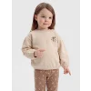 LCW baby Bej Çiçekli Kız Bebek Takım