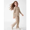 LCW Kids Ekru İspanyol Paça Kız Çocuk Fitilli Tayt 2li