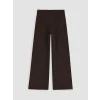 LCW Kids Kahverengi Wideleg Kız Çocuk Gabardin Pantolon