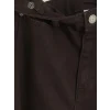 LCW Kids Kahverengi Wideleg Kız Çocuk Gabardin Pantolon