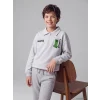 LCW Kids Gri Minecraft Baskılı Erkek Çocuk Sweatshirt
