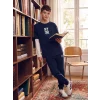 LCW Kids Lacivert New York Baskılı Erkek Çocuk Jogger Eşofman Altı