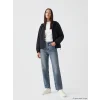 LCW EVERYDAY Siyah Kapüşonlu Oversize Kadın Yağmurluk