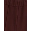LCW Kids Bordo Beli Lastikli Geniş Paça Kız Çocuk Eşofman Altı