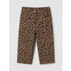 LCW baby Kahverengi Regular Fit Kız Bebek Gabardin Pantolon