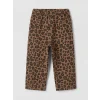 LCW baby Kahverengi Regular Fit Kız Bebek Gabardin Pantolon