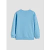 LCW Kids Mavi Bisiklet Yaka Manchester City Baskılı Erkek Çocuk Sweatshirt