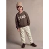 LCW Kids Beyaz Baskılı Erkek Çocuk Jogger Eşofman Altı