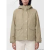 LCW Vision Haki Kapüşonlu Oversize Kadın Yağmurluk