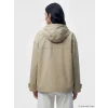 LCW Vision Haki Kapüşonlu Oversize Kadın Yağmurluk