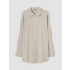LCW EVERYDAY Gri Modal Karışımlı Oversize Kadın Gömlek Tunik