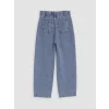 LCW Kids İndigo Beli Lastikli Straight Fit Kız Çocuk Jean Pantolon