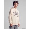 LCW Kids Bej Baskılı Erkek Çocuk Kalın Sweatshirt