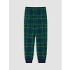 LCW Kids Ekru Bisiklet Yaka Baskılı Erkek Çocuk Pijama Takım