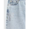 LCW Kids Mavi Straight Fit Taş İşlemeli Kız Çocuk Jean Pantolon