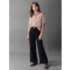 LCW Kids Siyah Wideleg Kız Çocuk Jean Pantolon