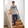 LCW Kids Gri Bisiklet Yaka Erkek Çocuk Pijama Takım