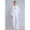 Defacto H4236AXGR421 Gri NBA Los Angeles Lakers Wide Leg Cepli Geniş Paça Beli Lastikli Skuba Dalgıç Kumaş Sporcu Eşofman Altı