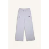 Defacto H4236AXGR421 Gri NBA Los Angeles Lakers Wide Leg Cepli Geniş Paça Beli Lastikli Skuba Dalgıç Kumaş Sporcu Eşofman Altı