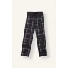 Defacto I2975AXKH148 Haki New Regular Fit V Yaka Uzun Kollu Ekose 2li Pijama Takımı