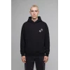 Defacto H2725AXBK81 Siyah Rick and Morty Boxy Fit Kapüşonlu Kanguru Cepli Baskılı Sweatshirt